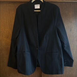 Old Navy Black Blazer cotton blend